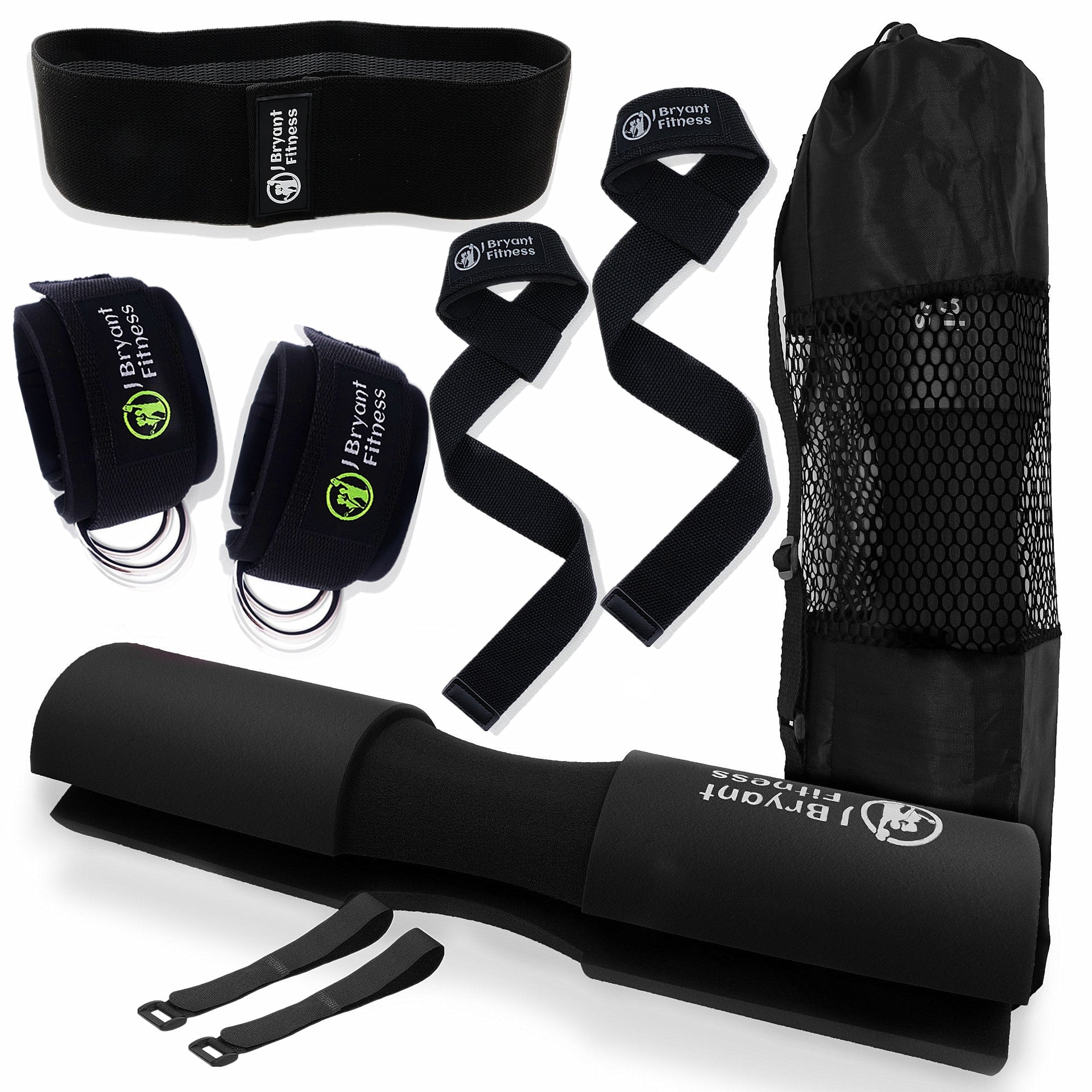 Set de Almohadilla para Barra para Hip Thrust con Correa de Tobillo