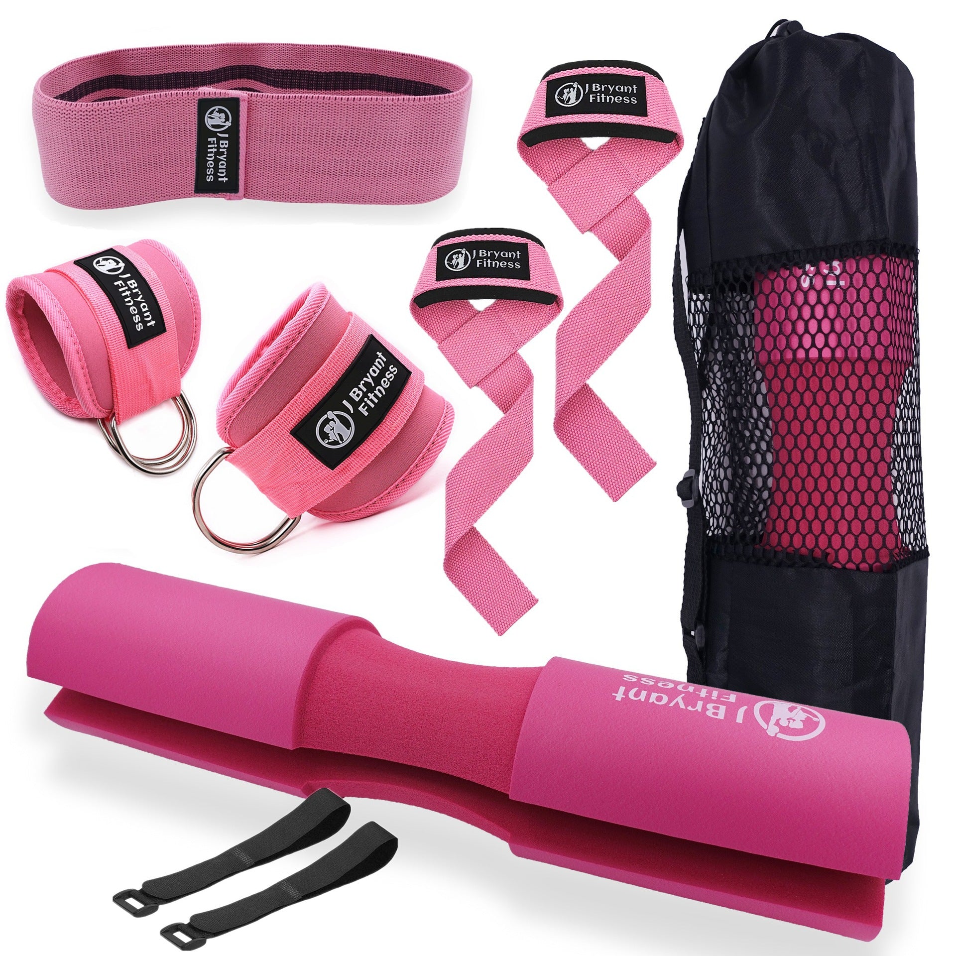 Set de Almohadilla para Barra para Hip Thrust con Correa de Tobillo